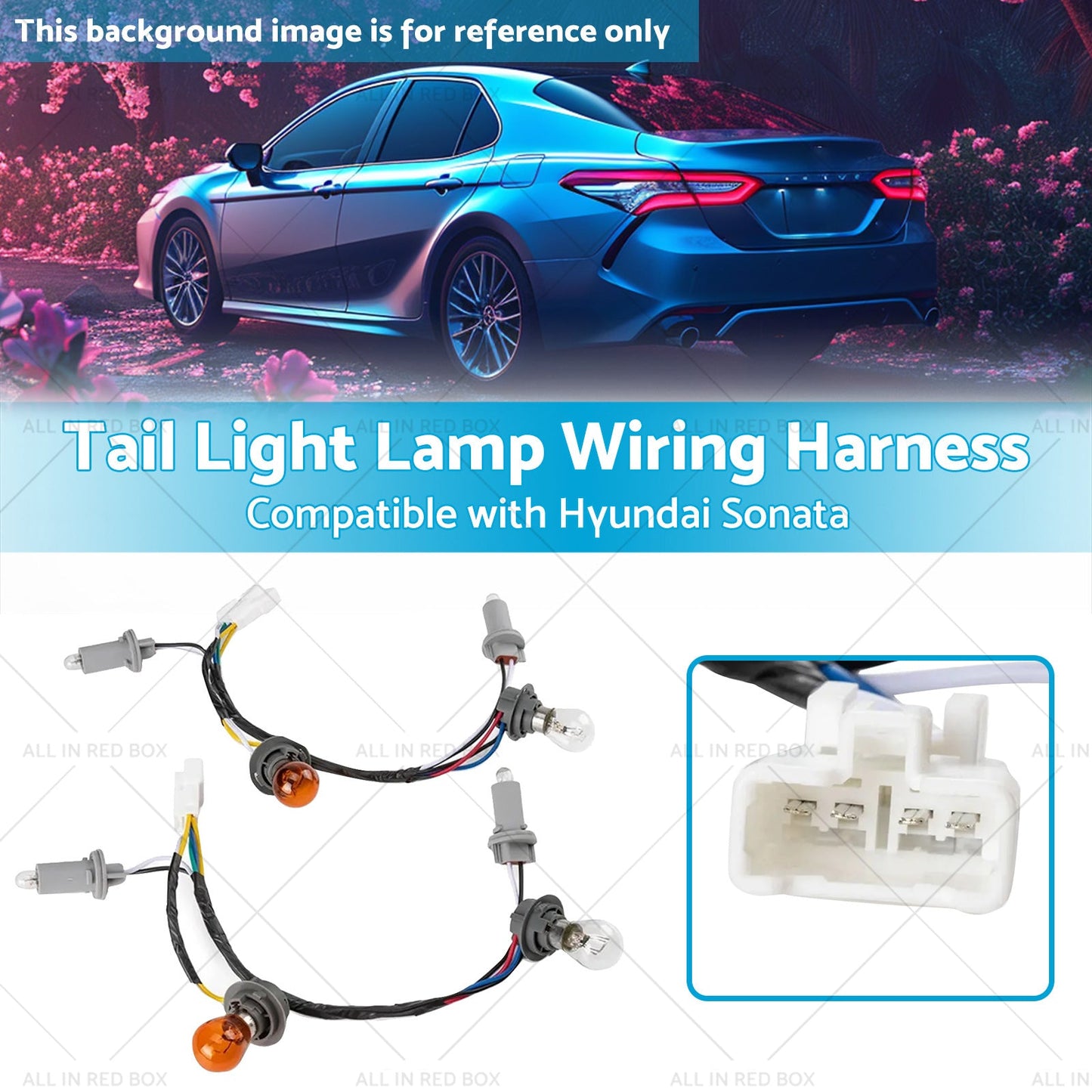 Tail Light Lamp Wiring Harness Suitable for 92450-3Q000 11-14 Hyundai Sonata