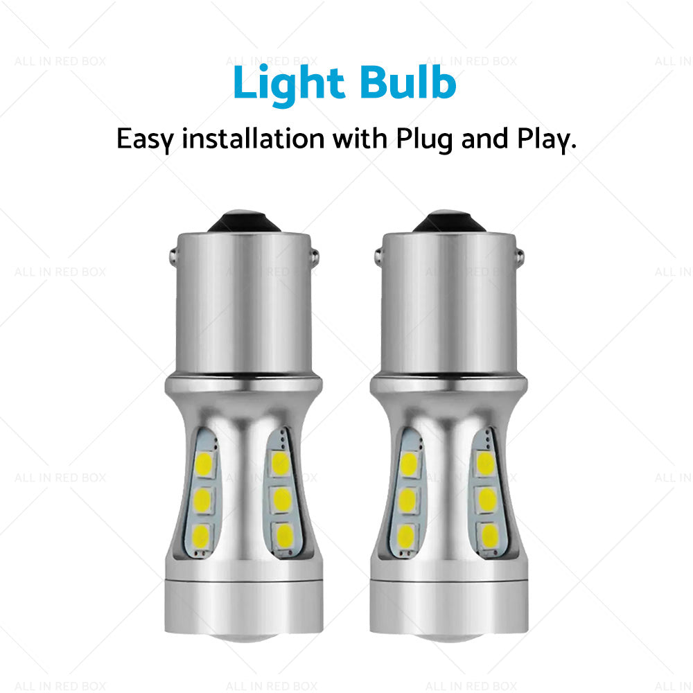 2x LED Reverse Tail Light Bulbs Globe Suitable For Toyota Landcruiser 80 Series-1