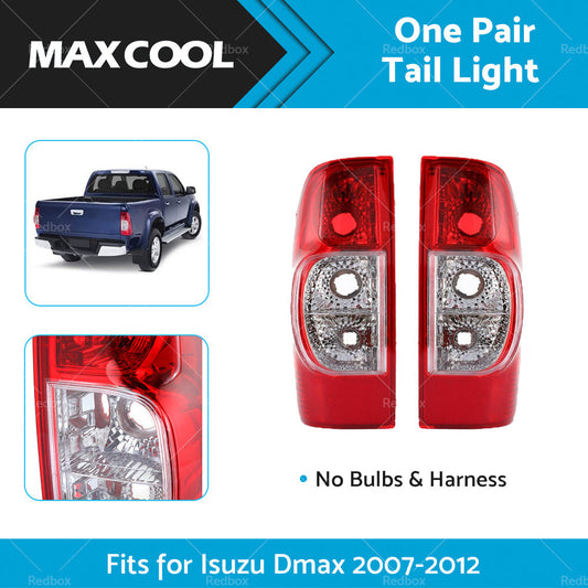 1 Pair Red Tail Light Rear Lamp Light Fits for Isuzu Dmax 2006-2012-0