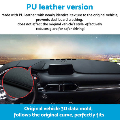 Dash Mat Microfiber Leather Black Suitable For Toyota Prado 150 Series 2009-2024-2