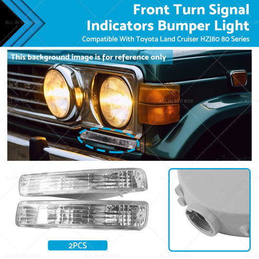 Front Turn Signal Indicators Bumper Light Suitable For Toyota Land Cruiser HZJ80-0