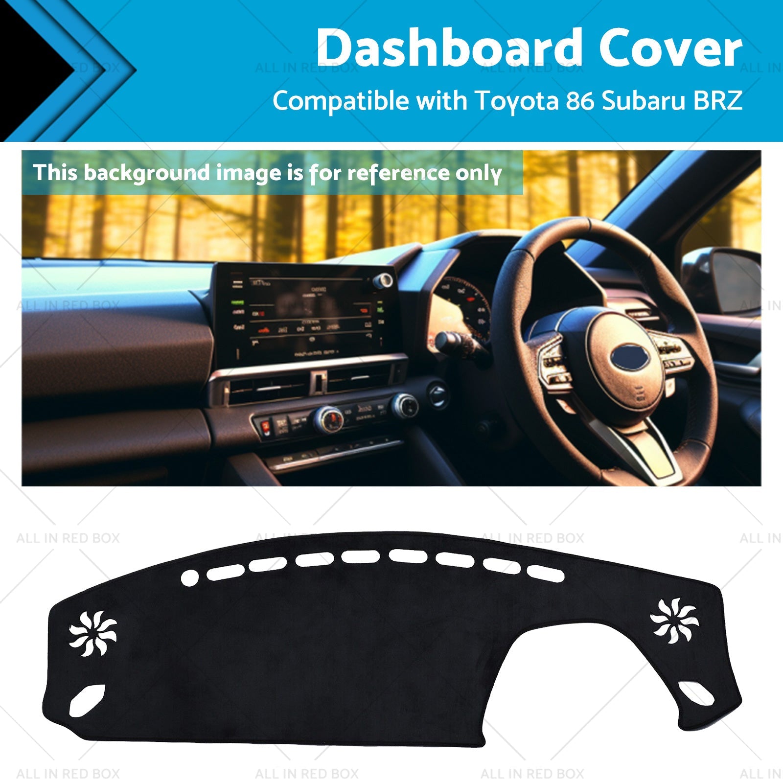 Dashboard Suitable for Toyota 86 Subaru BRZ 2021-2023 GT GR Dash Mat Sunshade-0
