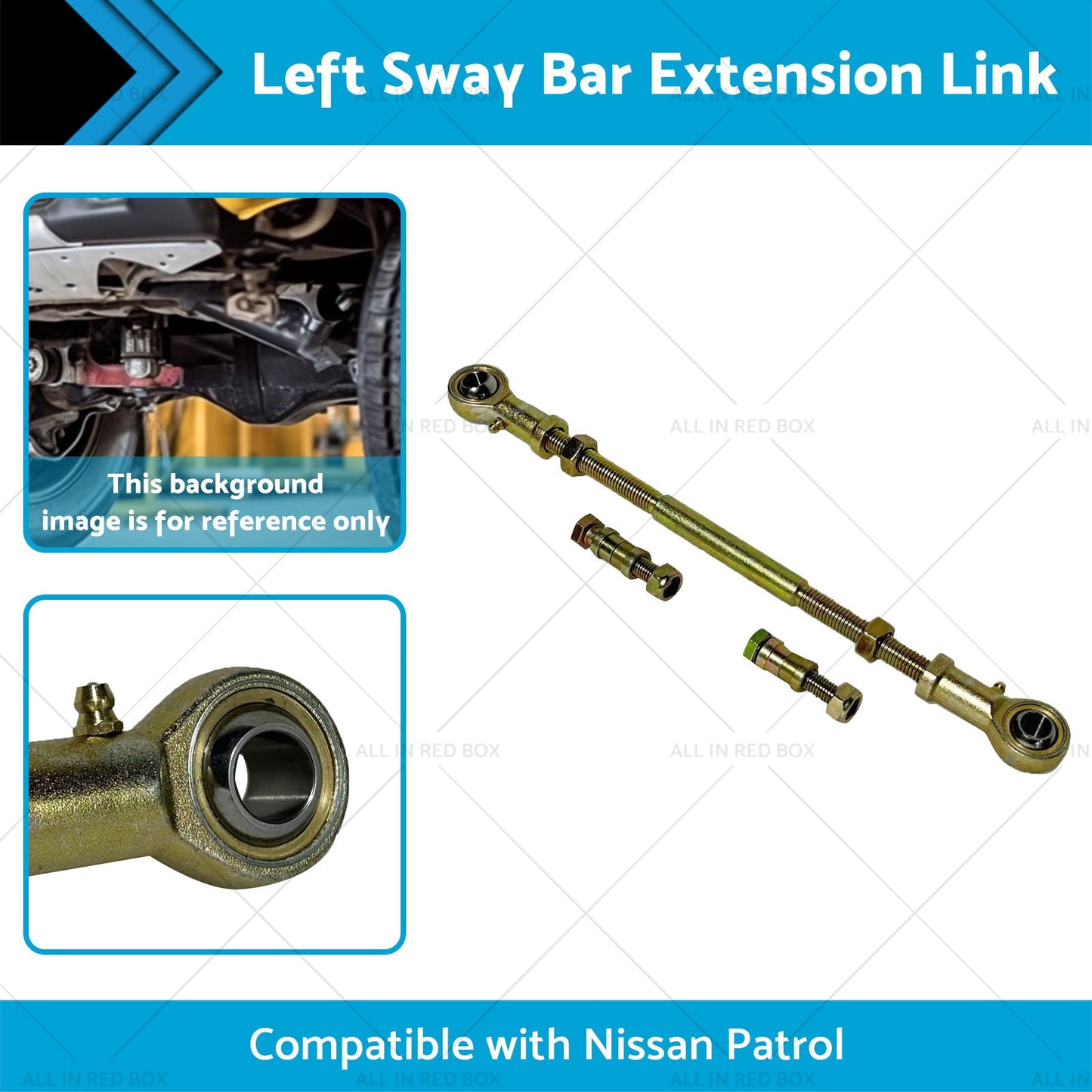 LH Rear Sway Bar Extension Link for 2 inch  - 8 inch  Suitable for Nissan Patrol GU GQ-1