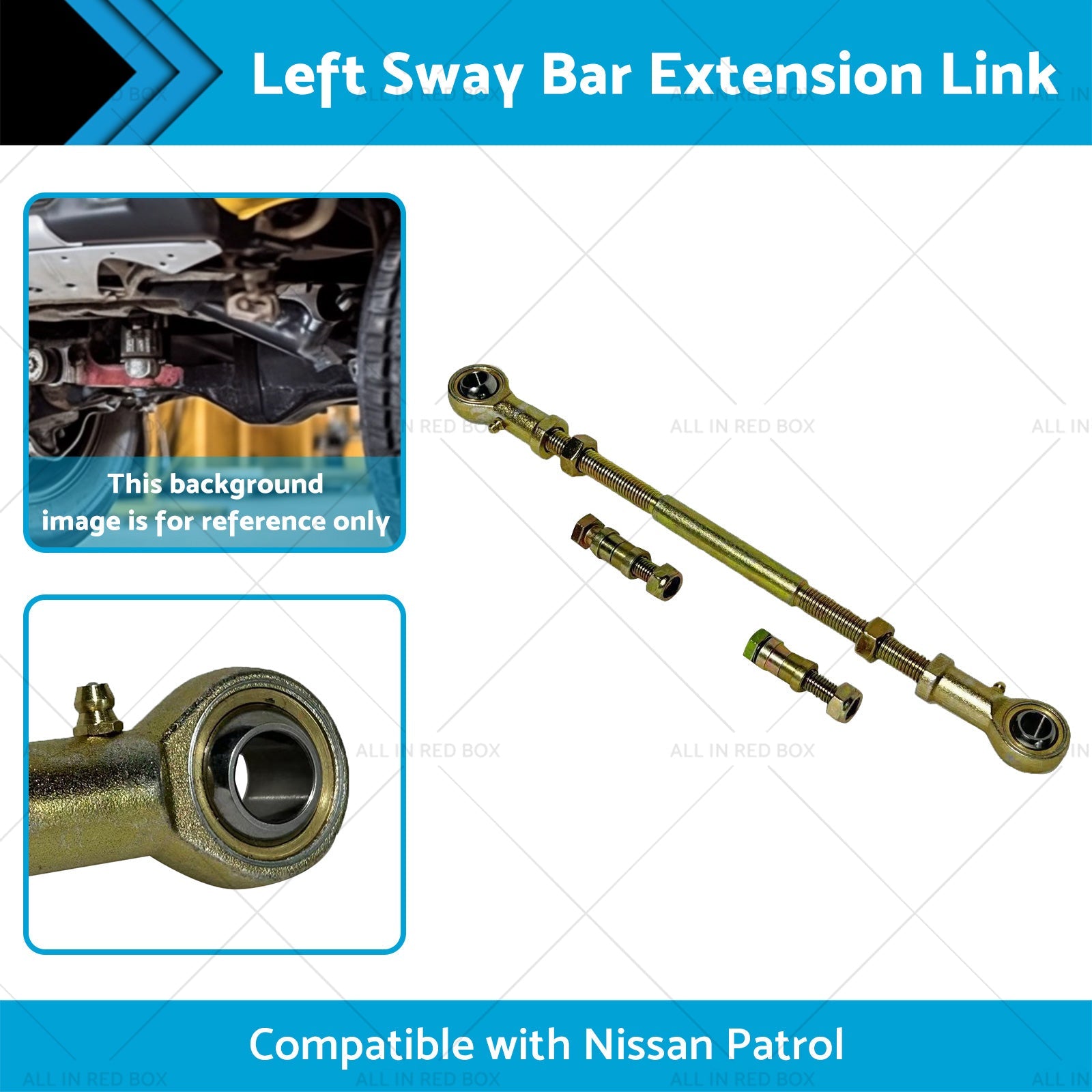 LH Rear Sway Bar Extension Link for 2 inch  - 8 inch  Suitable for Nissan Patrol GU GQ-1