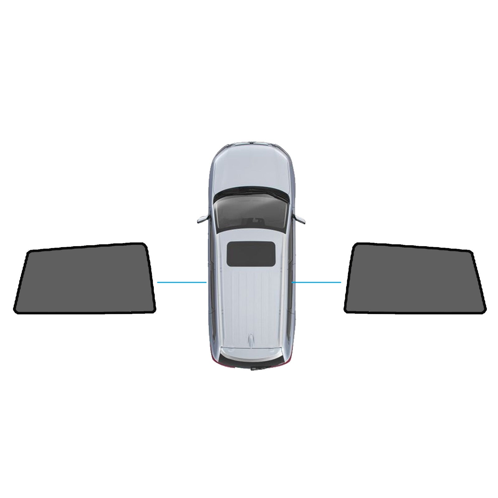 Window Shade Black Suitable For Toyota RAV4 2005-2012 UV Protection Window-2
