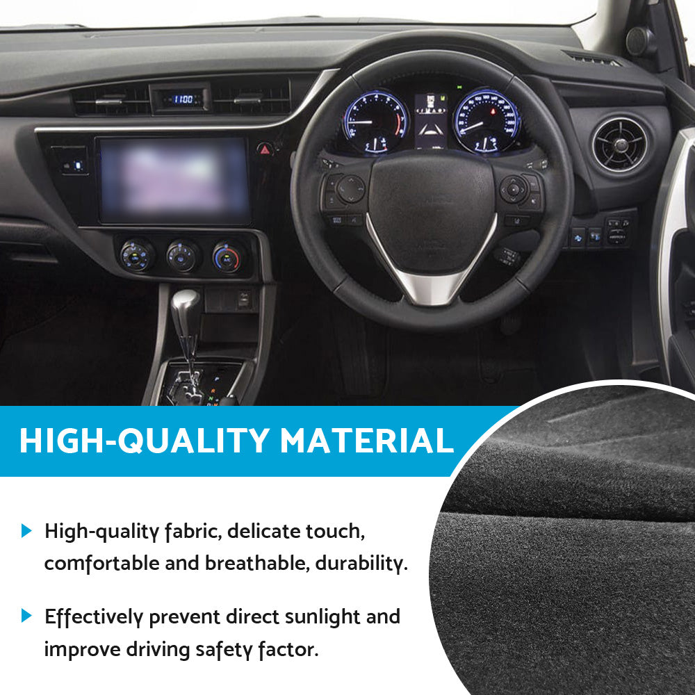Dash Mat Suitable For Toyota Corolla 2014-2018 Hatch Dashboard Cover Black-3