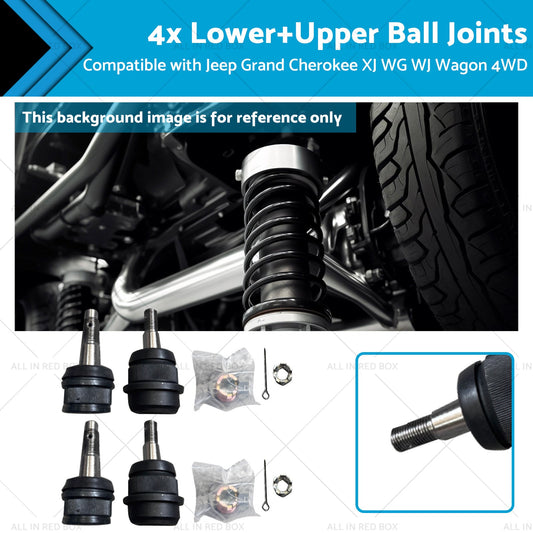 Lower Upper Ball Joints for Jeep Grand Cherokee XJ/WG/WJ 1984-2004 4WD