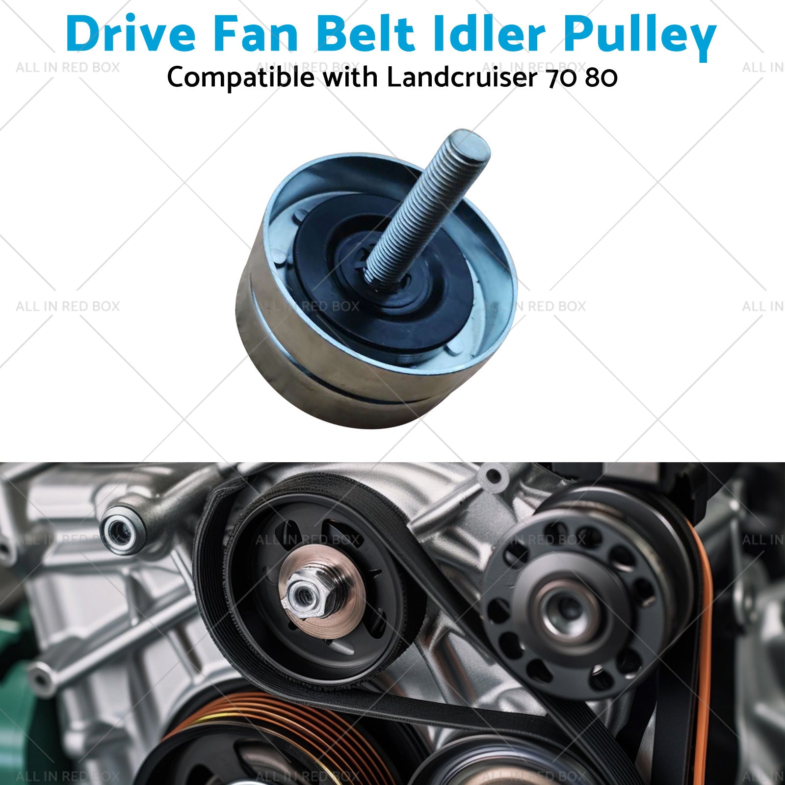 Drive Fan Belt Idler Pulley Suitable for Toyota Landcruiser 70 80 100 1FZ 4. 5L-4