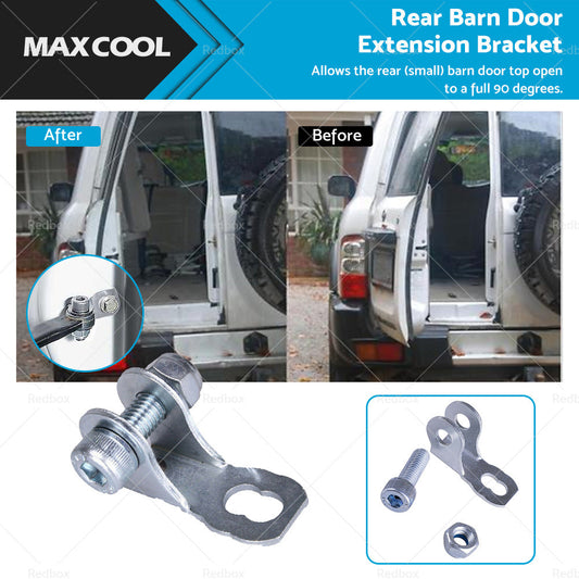 Rear Barn Door Extension Bracket fits Nissan Patrol GU Metal Silver-0