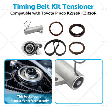 Timing Belt and Tensioner Kit Suitable for Toyota Prado KZJ95R KZJ120R 1KZ-TE 96-07