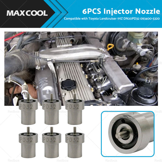 6PCS Injector Nozzle Suitable For Toyota Landcruiser 1HZ DN20PD32 093400-5320-0