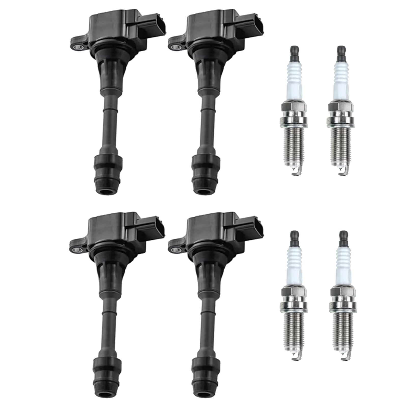 4x Ignition Coils & 4x Spark Plugs Suitable for Nissan X-Trail T30 224488H315-1