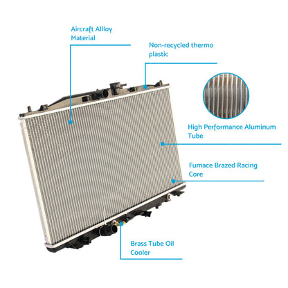 Radiator FIT Honda Accord Euro CL CM 2. 4L 4Cyl 2003-2008 Auto Manual-2