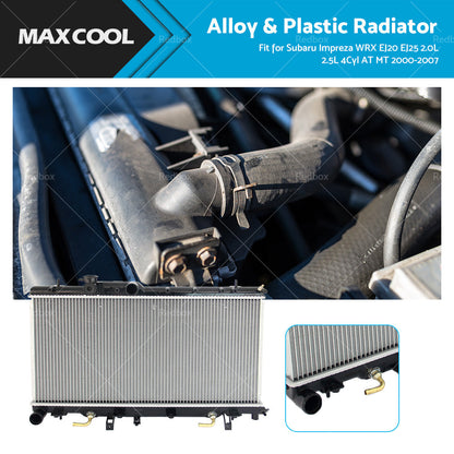 Radiator For Subaru Impreza WRX EJ20 EJ25 2. 0L 2. 5L 4Cyl AT MT 2000-2007-0