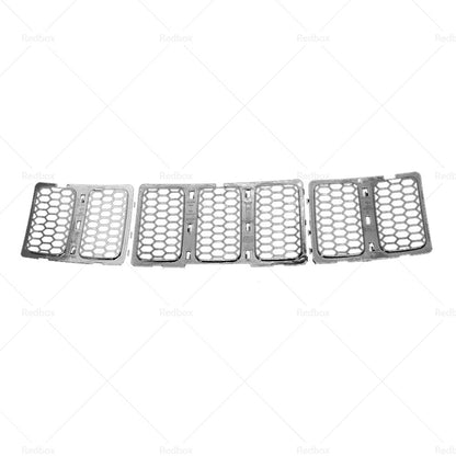 Front Grill Mesh Grille Insert Cover Kit Suitable For Jeep Grand Cherokee 14-16-2