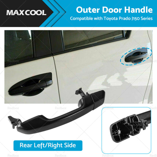 REAR LH or RH Outer Door Handle Black Suitable for Toyota Prado J150 Series 09-20-0