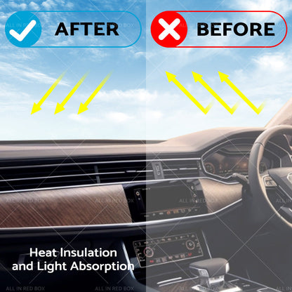 Dashboard Cover Non-Slip Dash Mat Suitable for Audi Q7 4L 2006-2014 Black-2