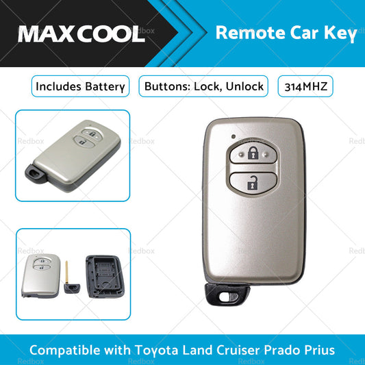 Complete Remote Car Key Suitable For Toyota Land Cruiser Prado 2 Buttons 314MHZ-0