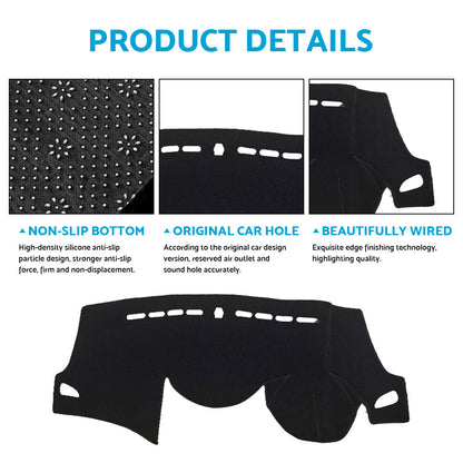 Non-Slip Dash Mat Suitable For Hyundai i30 Hatch 2012-2017 Black Dashboard Cover-2