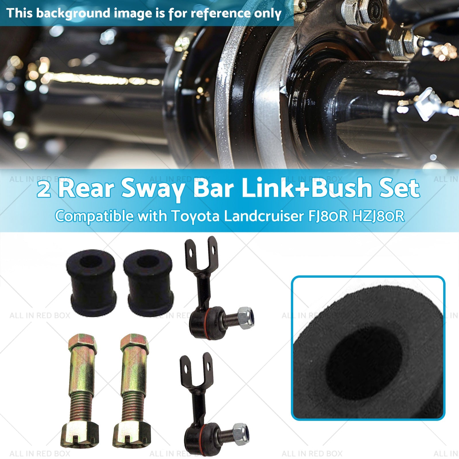 2 Set Rear Sway Bar LinkBush Suitable for 92-19 Toyota Landcruiser FJ80R HZJ80R-2