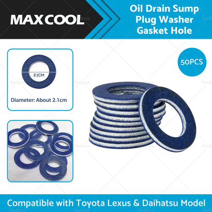 50PCS Oil Drain Sump Plug Washer Suitable For TOYOTA BULK PACK 9043012031-0