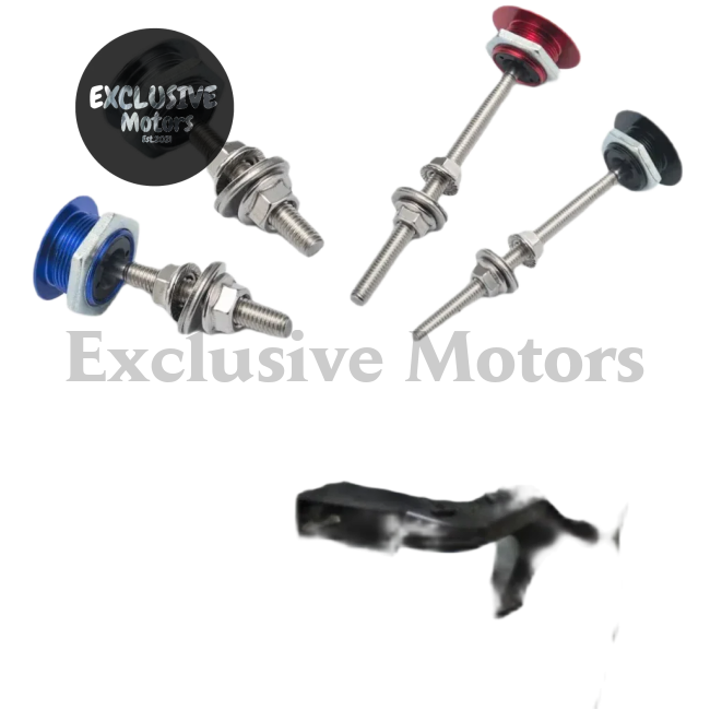 1.25’’ Universal Jdm Push Button Billet Hood Pins Lock Clip Kit