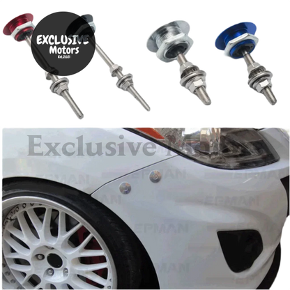 1.25’’ Universal Jdm Push Button Billet Hood Pins Lock Clip Kit