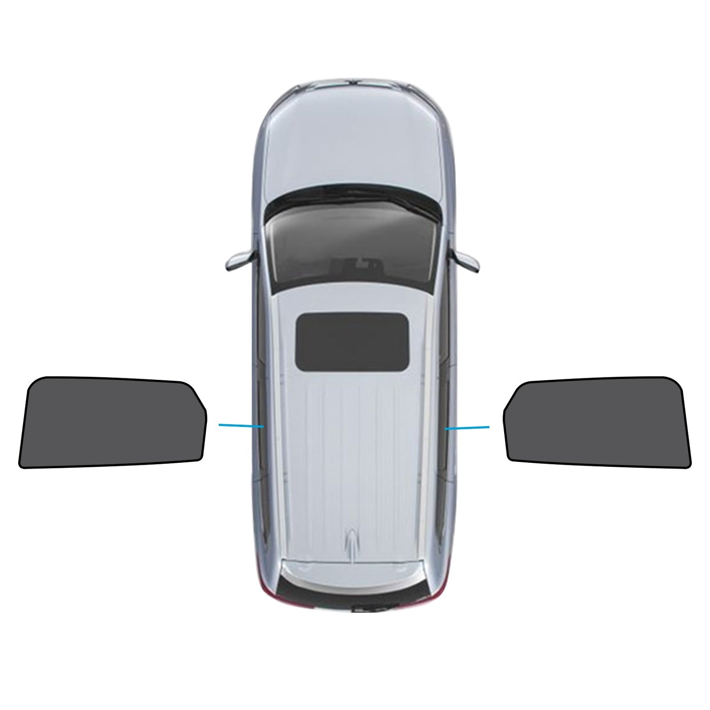 2x Rear Car Window Sun Shades Suitable for Mazda CX-9 CX9 16-25 UVA Protection-0
