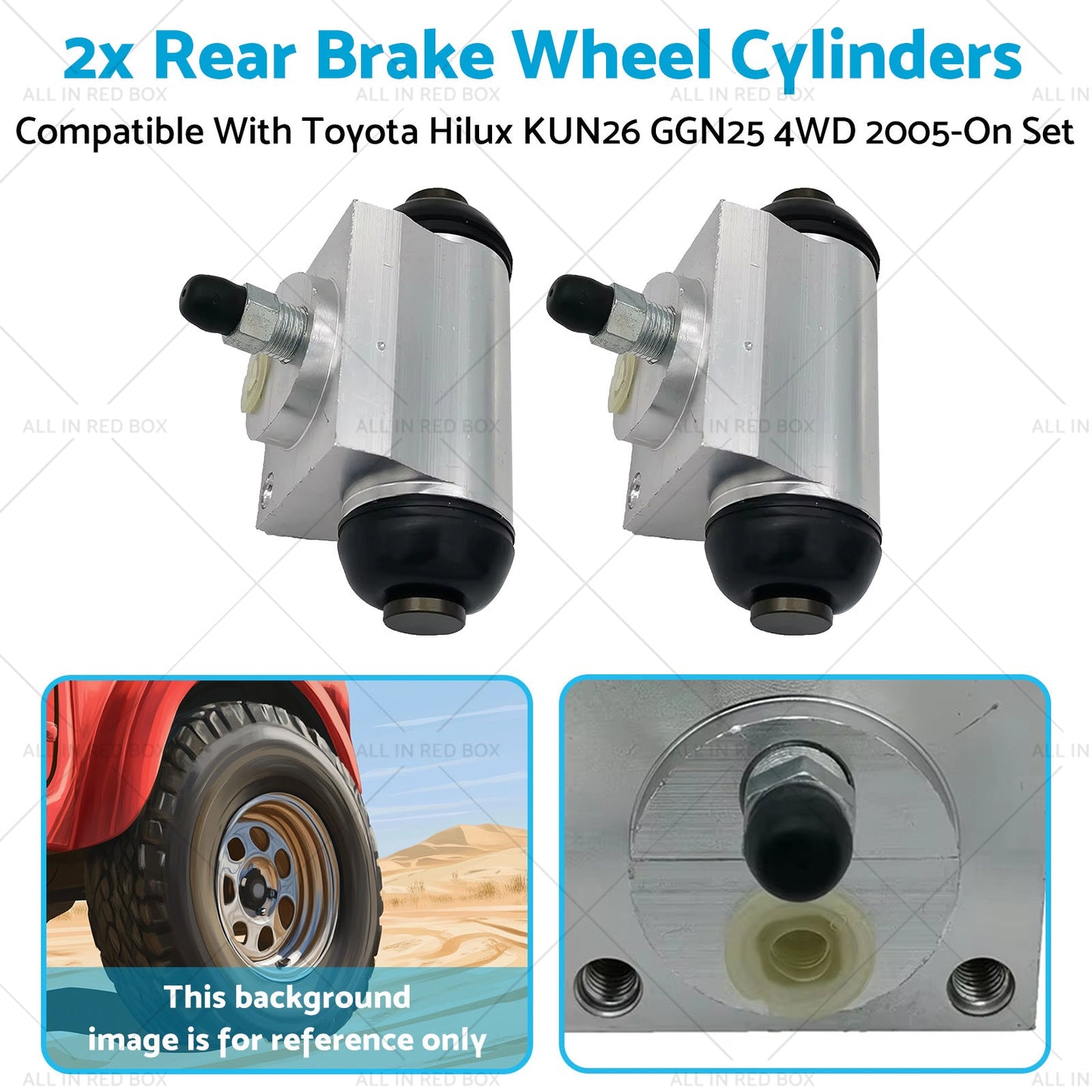 Rear Brake Wheel Cylinders 4x4 Suitable for Toyota Hilux KUN26 GGN25 4WD 2005-On-4