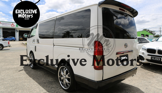 Black Rear Boot Spoiler for Toyota Hiace 2005-2019