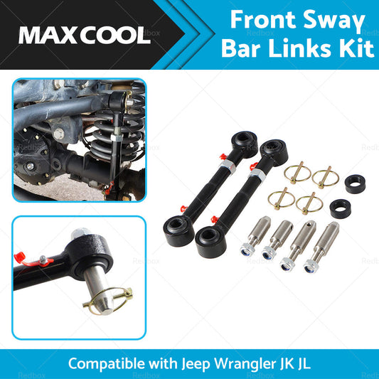 Suitable For Jeep Wrangler JK JL 2. 5-6inch Lift Front Sway Bar Links Disconnect-0