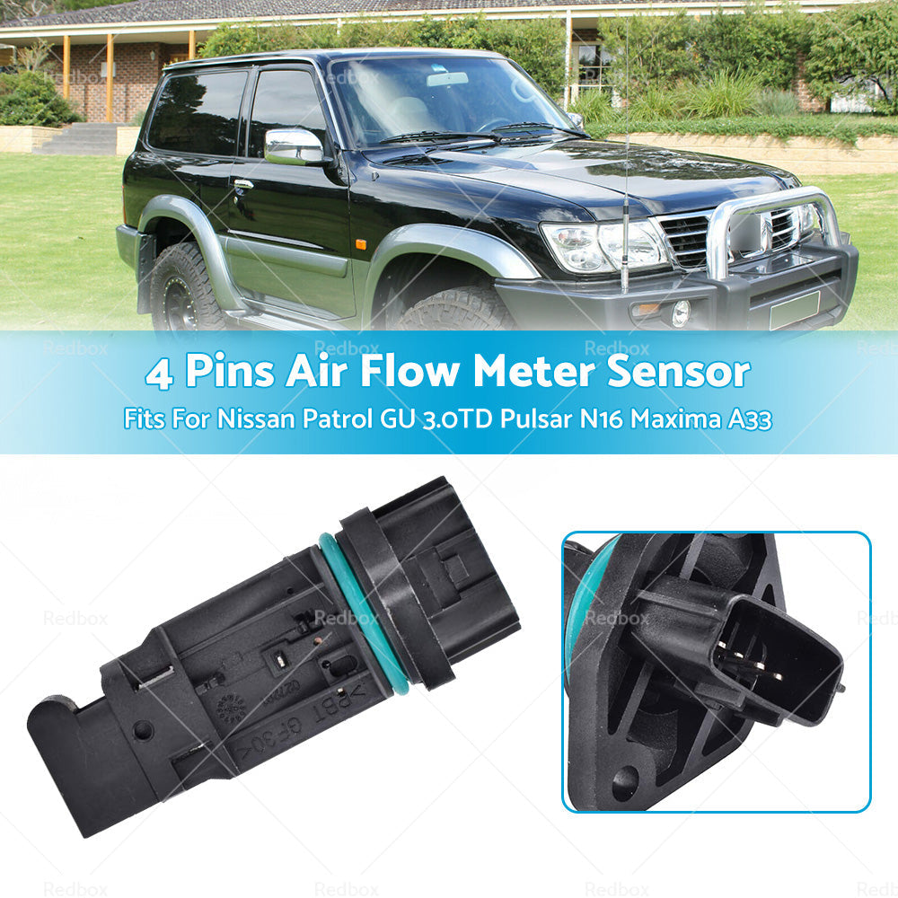 Mass Air Flow Meter Sensor MAF for Nissan Patrol GU 3. 0TD Pulsar N16 Maxima A33-1