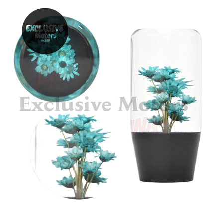 10Cm Real Flower Crystal Gear Shift Knob