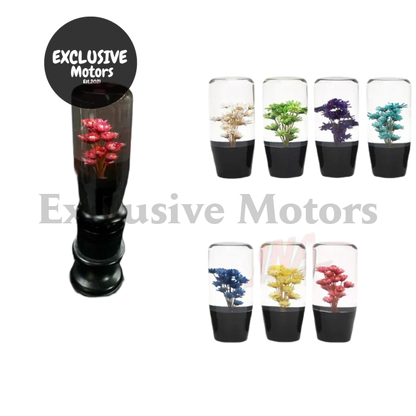 10Cm Real Flower Crystal Gear Shift Knob