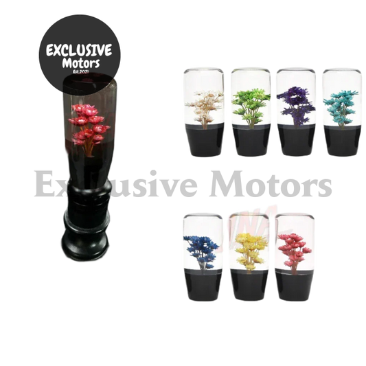 10Cm Real Flower Crystal Gear Shift Knob