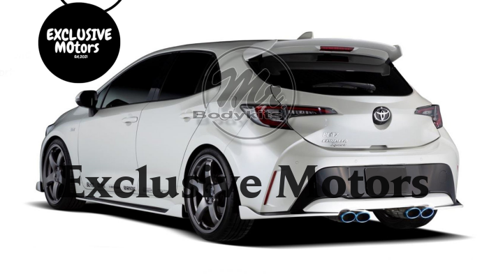 Rear Bumper Diffuser Lip for Toyota Corolla Hatch 2018-2022 Blitz ...