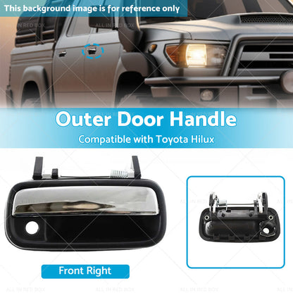 Chrome Front Right Outer Door Handle Suitable For Toyota Hilux 1988-1997-2