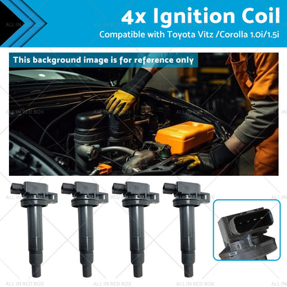 9091902240 4x Ignition Coils Suitablefor Toyota Vitz  00  or Corolla  13  1. 0i or 1. 5i-0