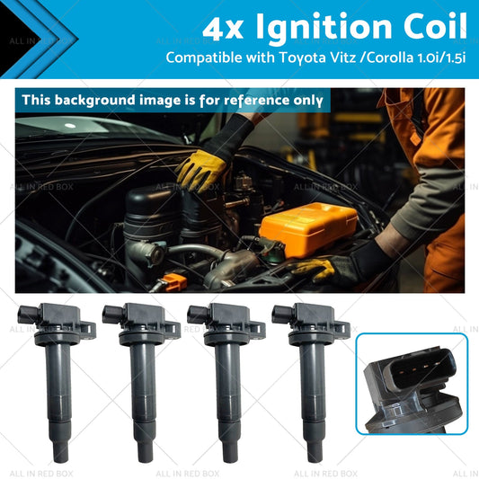 9091902240 4x Ignition Coils Suitablefor Toyota Vitz  00  or Corolla  13  1. 0i or 1. 5i-0