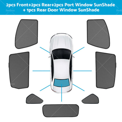 Window Sun Shade for Toyota RAV4 2019-2023 Magnetic Car Sun Blind Mesh Rear Side-1