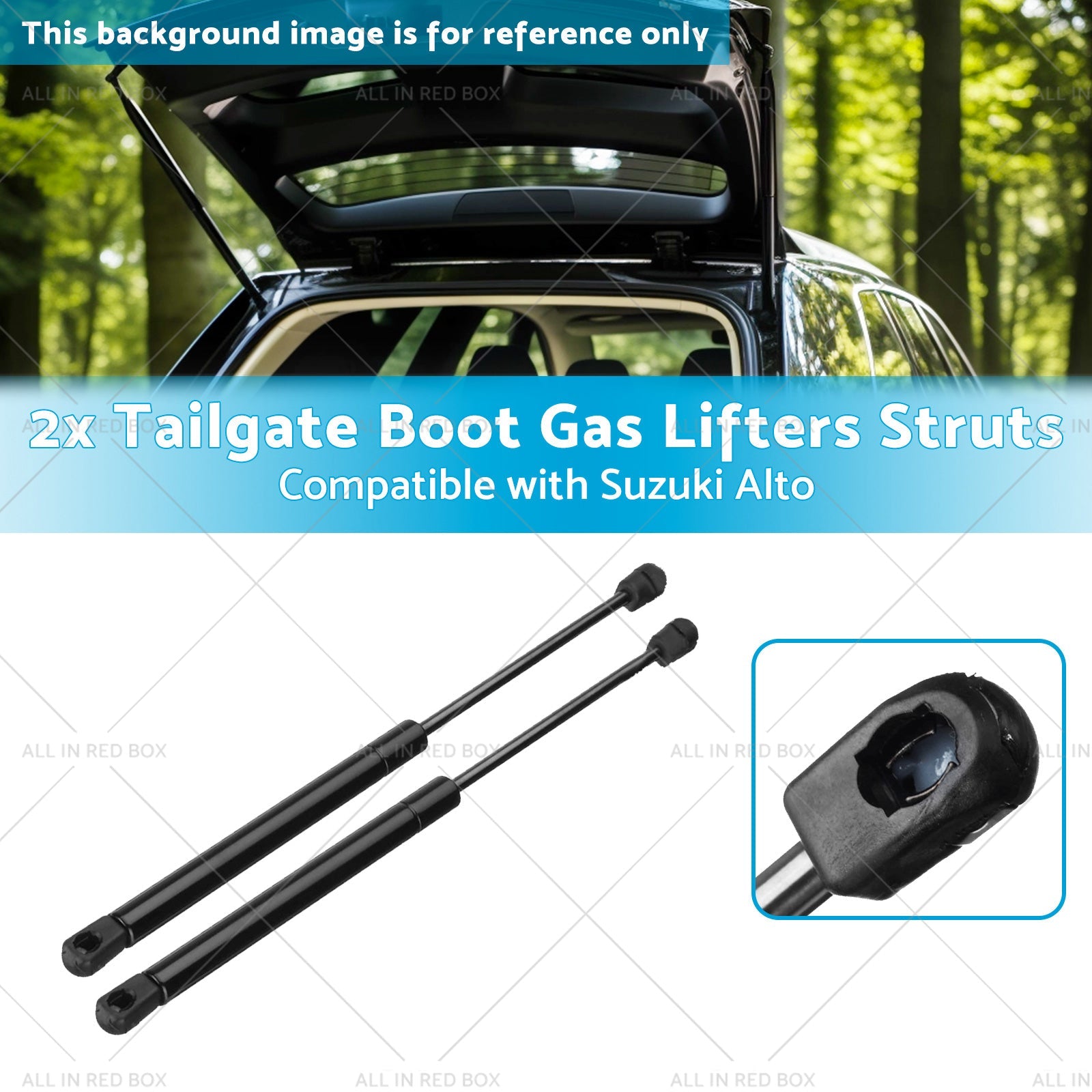 2x Tailgate Boot Gas Lifters Struts Suitable for 08-14 Suzuki Alto Nissan Pixo-2