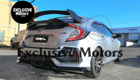 Type-R Rear Bumper Diffuser Lip for Honda Civic Hatchback 2017-2021