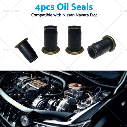 4PCS Diesel Injector Pipe Oil Seal Suitable for Nissan Navara Ute 3L ZD30 01-07-3