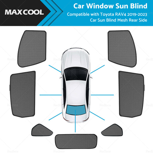 Window Sun Shade for Toyota RAV4 2019-2023 Magnetic Car Sun Blind Mesh Rear Side-0