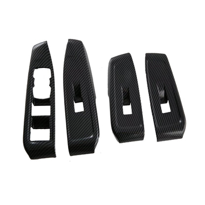 4x Carbon Car Window Control Panel Switch Cover Suitable For Ford Ranger-0