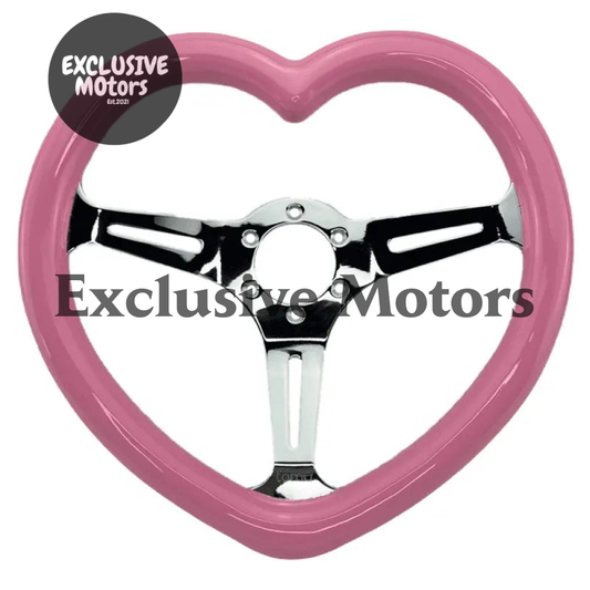 14" (350mm) Hella Heart Point Pink Heart (wood)