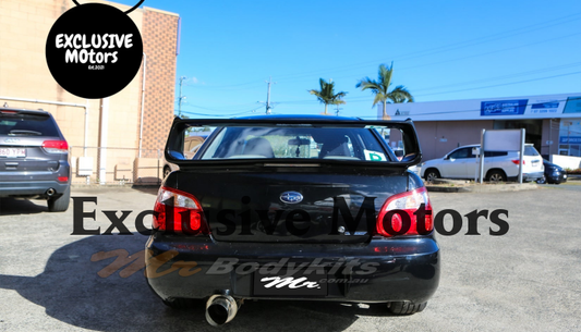 STi  Rear Spoiler Wing LED for Subaru Impreza WRX GD Sedan 2002-2007