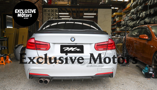 Boot Spoiler Black for BMW 3 Series F30 Sedan 2012-2018