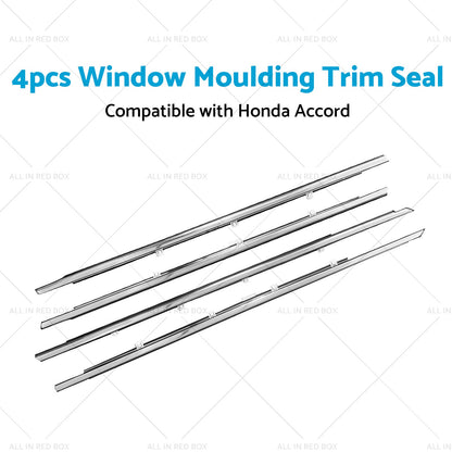 4x Window Glass Seal Weatherstrip Weather Strip Suitable For Honda Accord 08-13-3