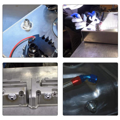 AN10 Male Aluminium weld on JIC bungs x 2 fitting -10AN JXSS032-10-A-2